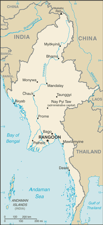 Map Burma Travel Insurance Map Burma Travel Insurance